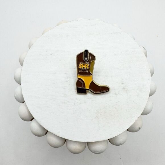 RHR Cowboy Boot Enamel Lapel Pin - Picture 4 of 4